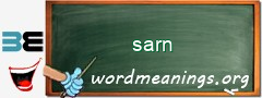 WordMeaning blackboard for sarn